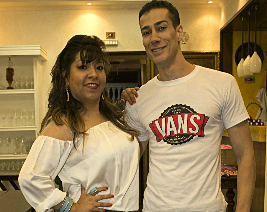 Mabel Zeballos com o DJ e produtor Rafael Lelis - Foto: Divulgação