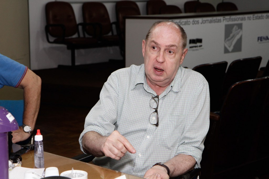 O ex-presidente da APCA, Aguinaldo Cristofani Ribeiro da Cunha, durante a votação - Foto: Silvana Garzaro