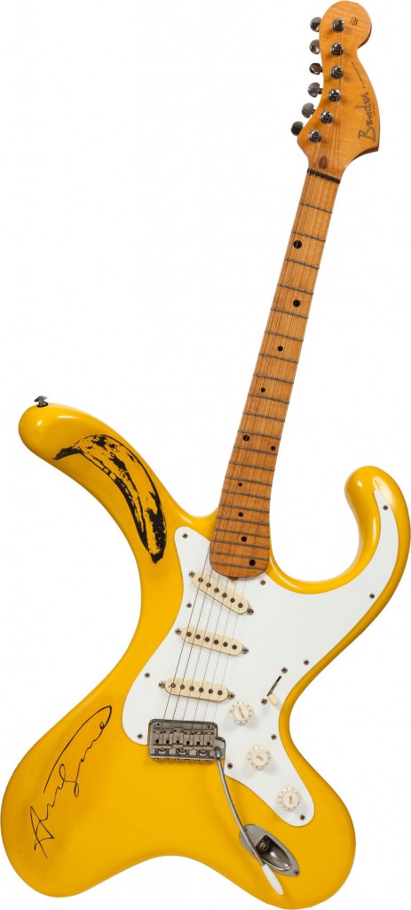 Guitarra de Andy Warhol que está na Oca - Foto: Divulgação