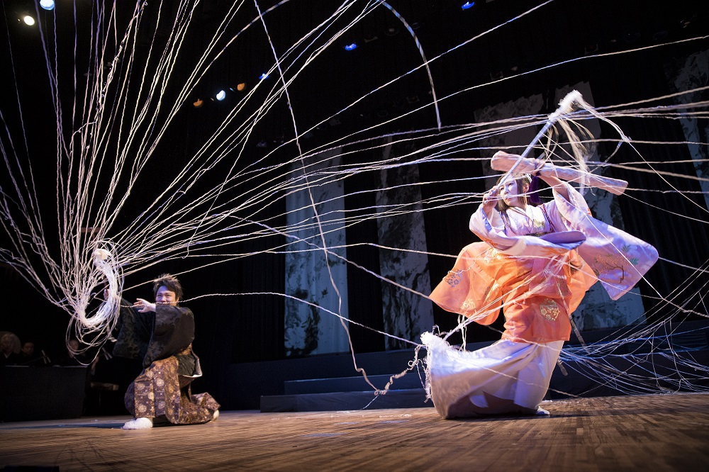 Cena do espetáculo Coreografias do Kabuki, de Fujima Kanjuro - Foto: Divulgação