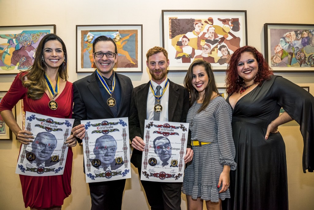 Mariana Leão, Celso Zucatelli, Juan Manuel Tellategui, Lauanda Varone e Liza Caetano - Foto: Chello Fotógrafo