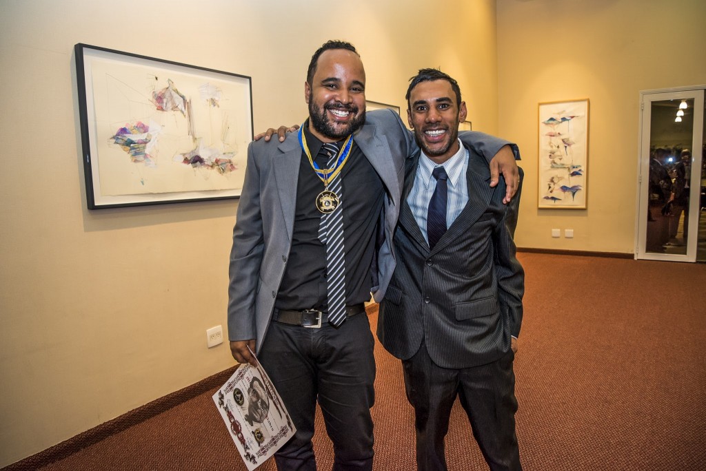 O jornalista Miguel Arcanjo Prado e o ator Josias Souza - Foto: Chello Fotógrafo