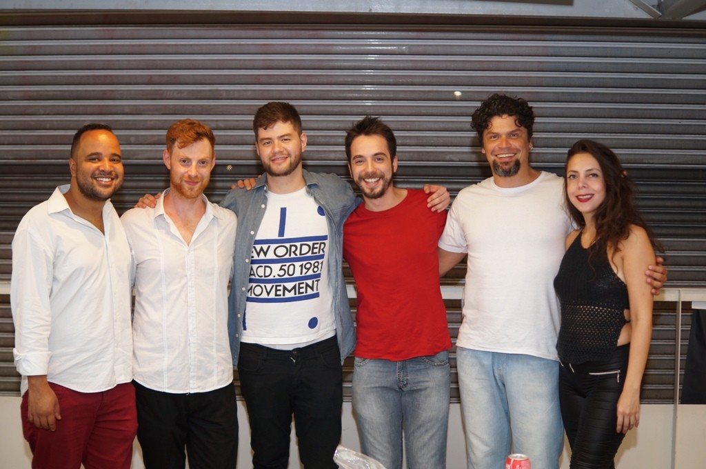 Miguel Arcanjo Prado, Juan Manuel Tellategui, Bruno Machado, Rodrigo Sampaio, Fransérgio Araújo e Marba Goicochea - Foto: Roberto Ikeda