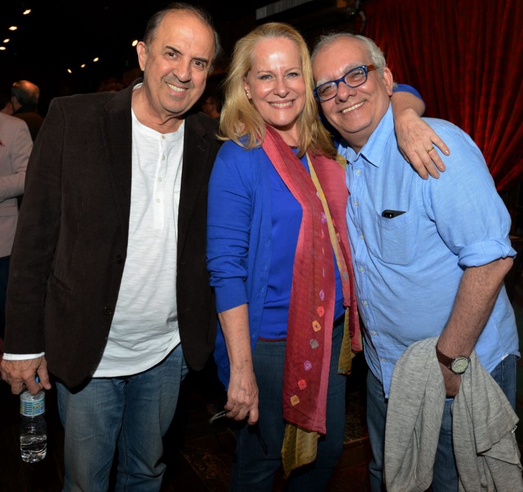 Claudio Tovar, Lucinha Lins e Artur Xexéo - Foto: Cristina Granato/Divulgação