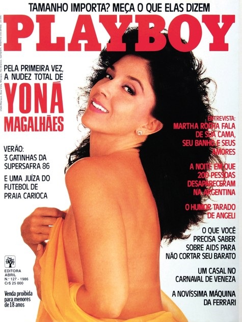 Yoná Magalhães na capa da Playboy aos 51 anos - Foto: Divulgação