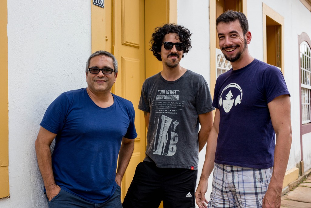 Os curadores Cleber Eduardo, Francis Vogner e Pedro Maciel - Foto: Leo Lara/Universo Produção/Divulgação