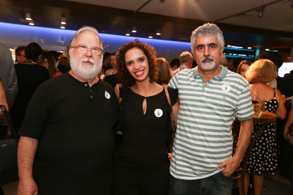 Os críticos da APCA Vinício Angelici, Kyra Piscitelli e Edgar Olímpio de Souza - Foto: Divulgação