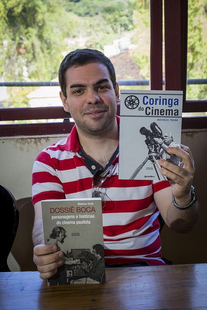 Matheus Trunk, que lançou o livro O Coringa do Cinema e Dossiê Boca - Foto: Leo Lara/Universo Produção