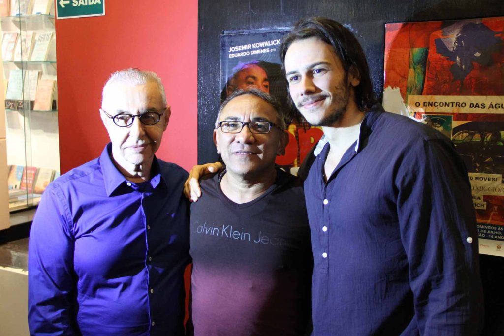 Elias Andreato, Josemir Kiwalick e Eduardo Ximenes - Foto: Eliane Verbena