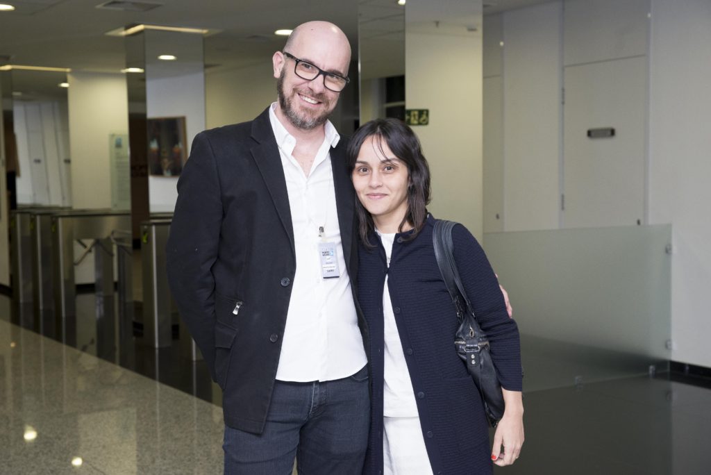 O produtor Ricardo Grasson e a dramaturga Silvia Gomez - Foto: Patricia Ribeiro