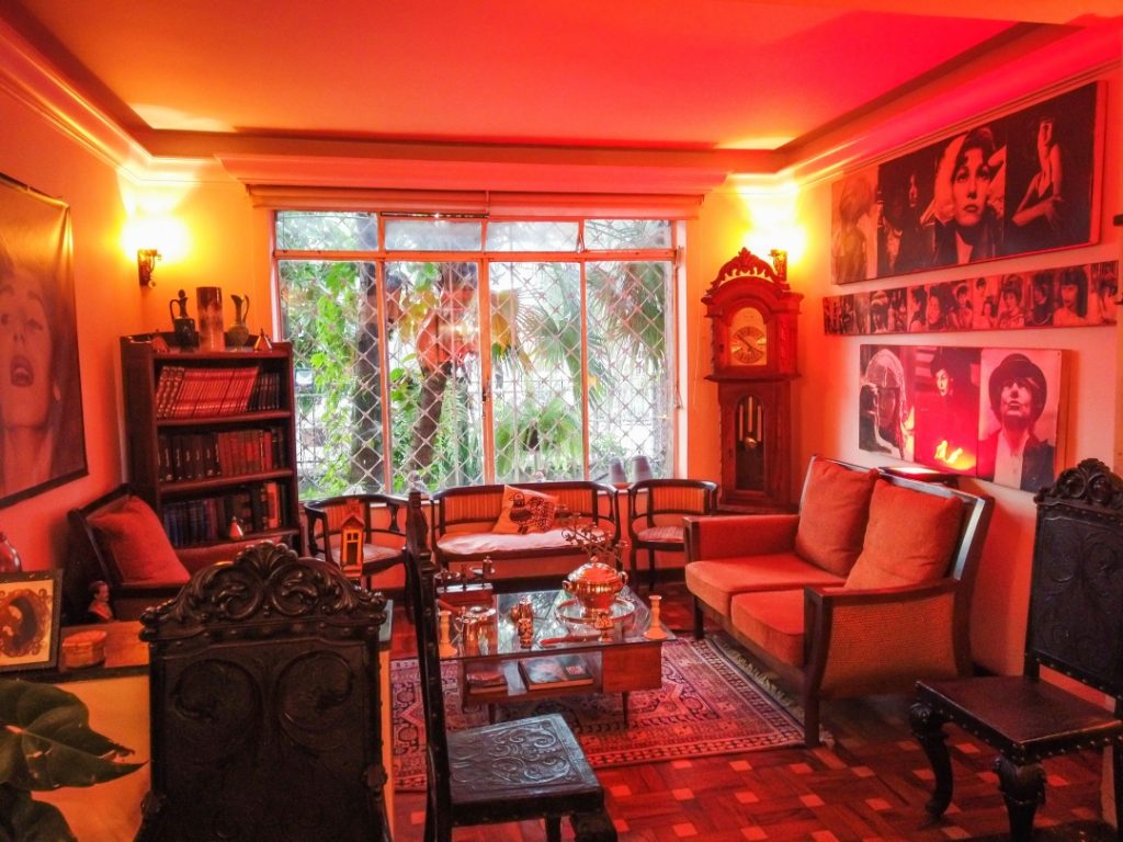 Sala da casa onde viveu Cacilda Becker no Itaim-Bibi em São Paulo - Foto: Edson Lopes Jr. - Blog do Arcanjo 2019