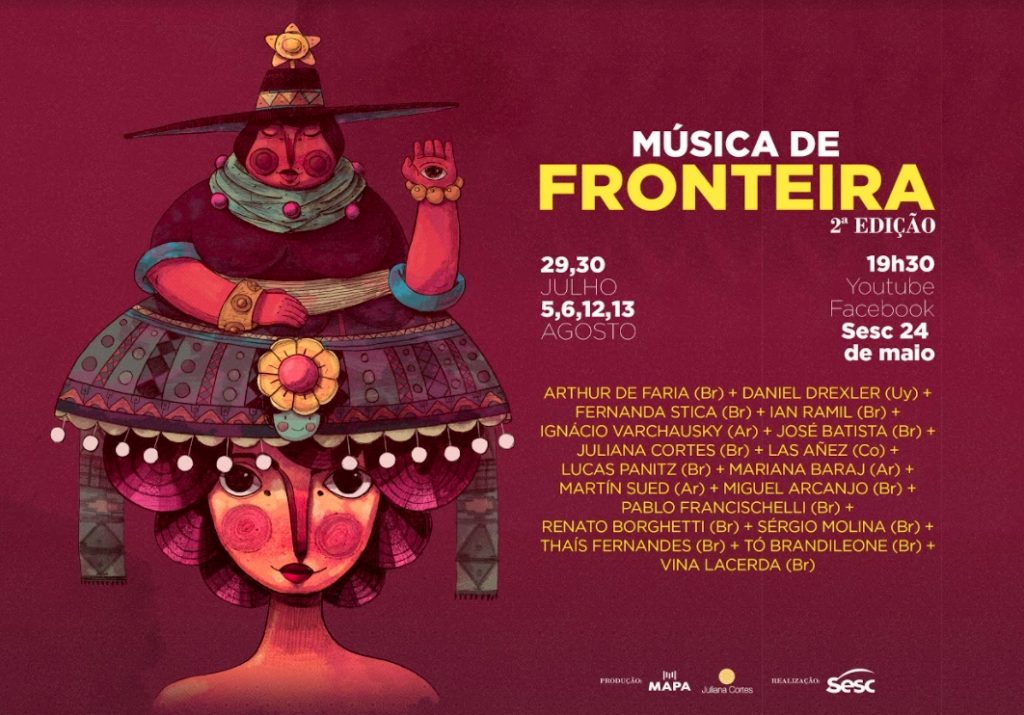 Música de Fronteira tem cartaz com arte de LanLan Bessoni - Foto: Divulgação - Blog do Arcanjo