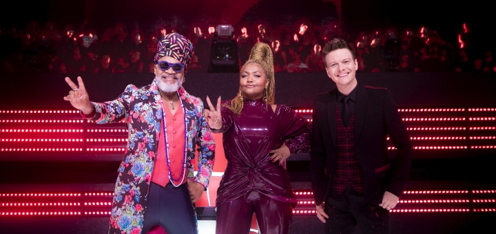 Carlinhos Brown, Gaby Amarantos e Michel Teló fazem suas apostas para reta final do The Voice Kids - Foto: Isabella Pinheiro/Globo - Blog do Arcanjo