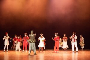 Ilu Obá De Min, vencedor em Especial, no Prêmio Arcanjo de Cultura 2021 no Theatro Municipal de São Paulo - Foto Edson Lopes Jr. - Blog do Arcanjo