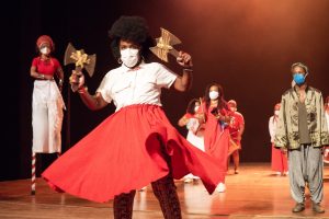 Ilu Obá De Min, vencedor em Especial, no Prêmio Arcanjo de Cultura 2021 no Theatro Municipal de São Paulo - Foto Edson Lopes Jr. - Blog do Arcanjo