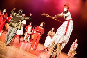 Ilu Obá De Min, vencedor em Especial, no Prêmio Arcanjo de Cultura 2021 no Theatro Municipal de São Paulo - Foto Edson Lopes Jr. - Blog do Arcanjo