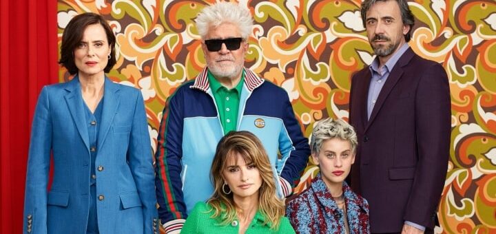 Pedro Almodóvar com os atores de seu novo filme, Mães Paralelas: 12 longas do diretor na Netflix - Foto: Nico Bustos El Deseo Divulgação - Blog do Arcanjo