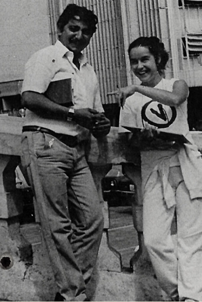 Lucélia Santos e Chico Mendes em 1988 – Foto: Acervo pessoal – Blog do Arcanjo