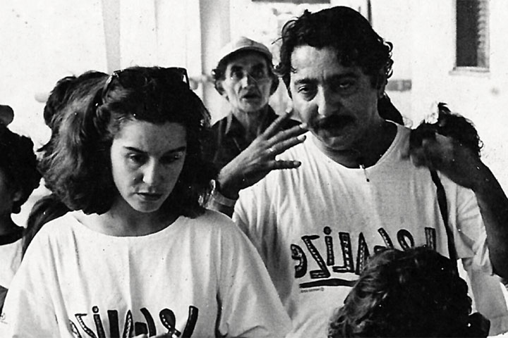 Lucélia Santos e Chico Mendes em 1988 – Foto: Acervo pessoal – Blog do Arcanjo