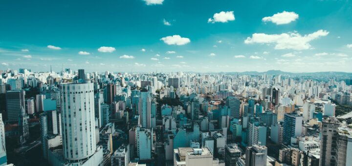 aerial photography of city skyline