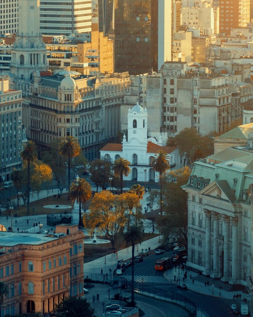 plaza de mayo city square in buenos aires argentina