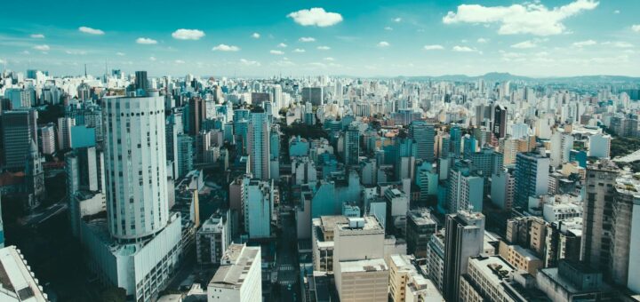 aerial photography of city skyline